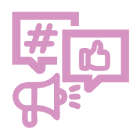 Boutique social media and email marketing icon